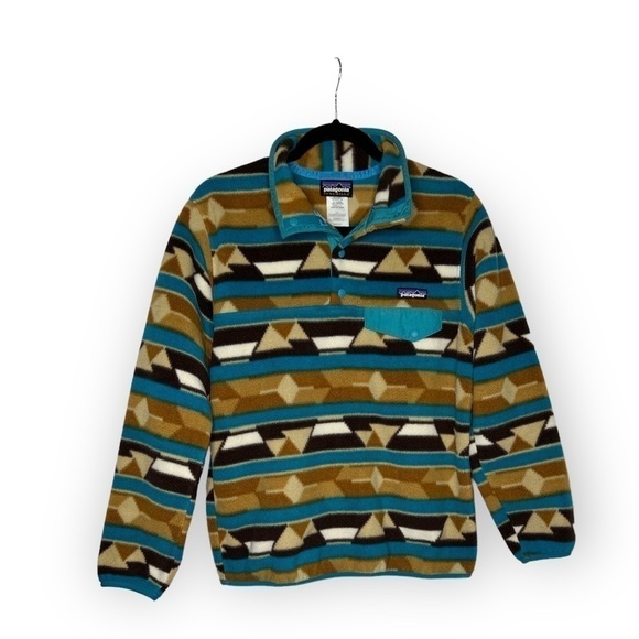Patagonia Synchilla Aztec Snap-T Pullover Size Small - Picture 1 of 7